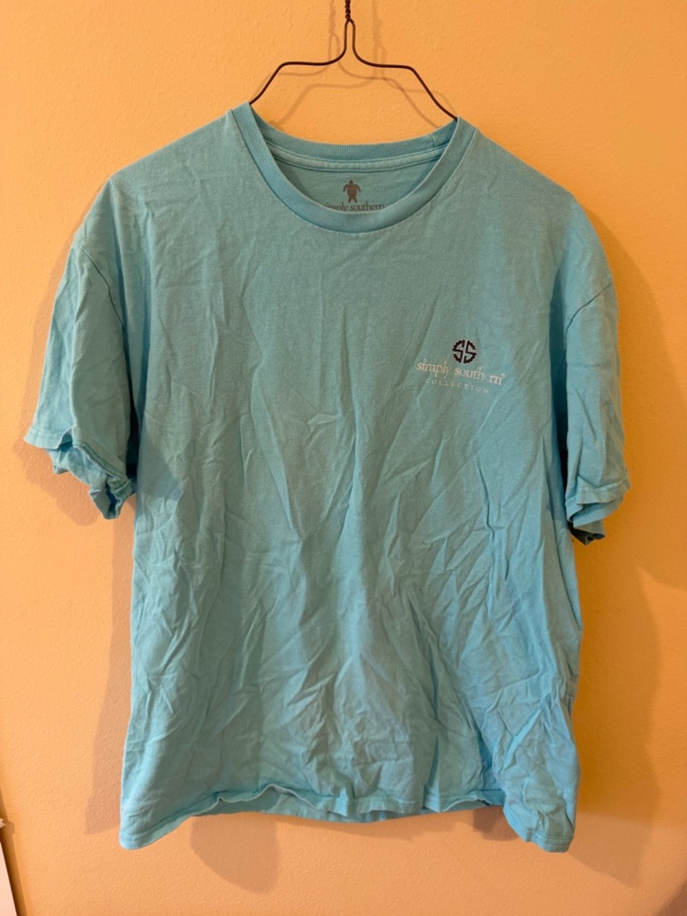 Simply Southern Women's Short Sleeve Tee in Aqua Blue
